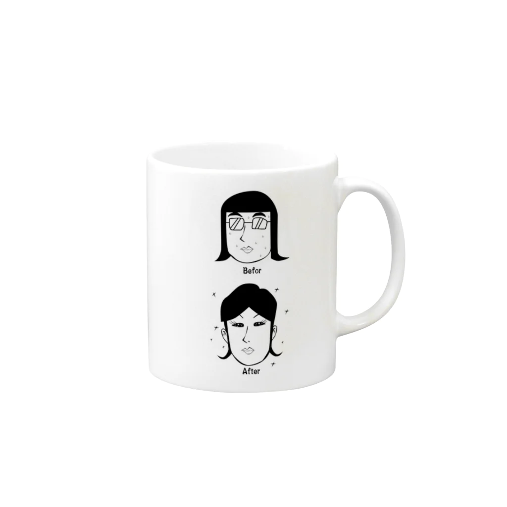 comboのメイクアップAFTER-H Mug :right side of the handle