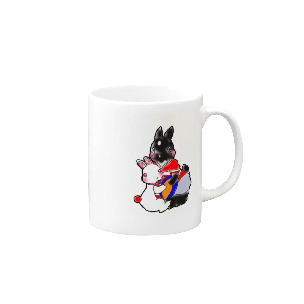 アトリエねぎやまのじゃっかる Mug :right side of the handle