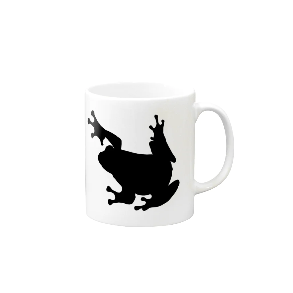 Salamandのカエル【Frog】 Mug :right side of the handle