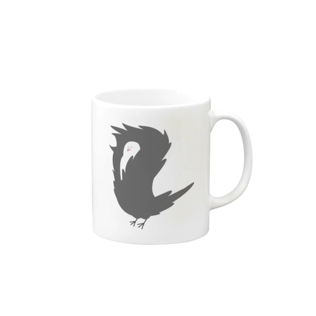 くま屋のジャコビン鳩 Mug :right side of the handle