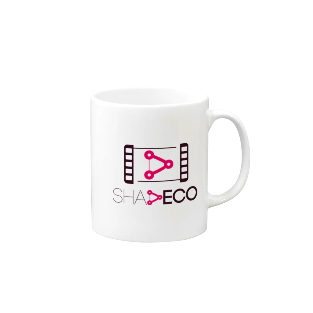 ナスカズアキ(SHADECO)のSHADECOロゴ Mug :right side of the handle