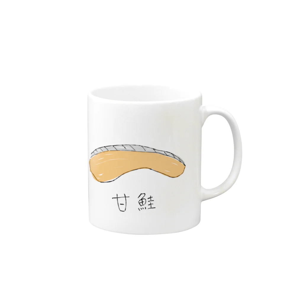 KIONOの甘鮭 Mug :right side of the handle