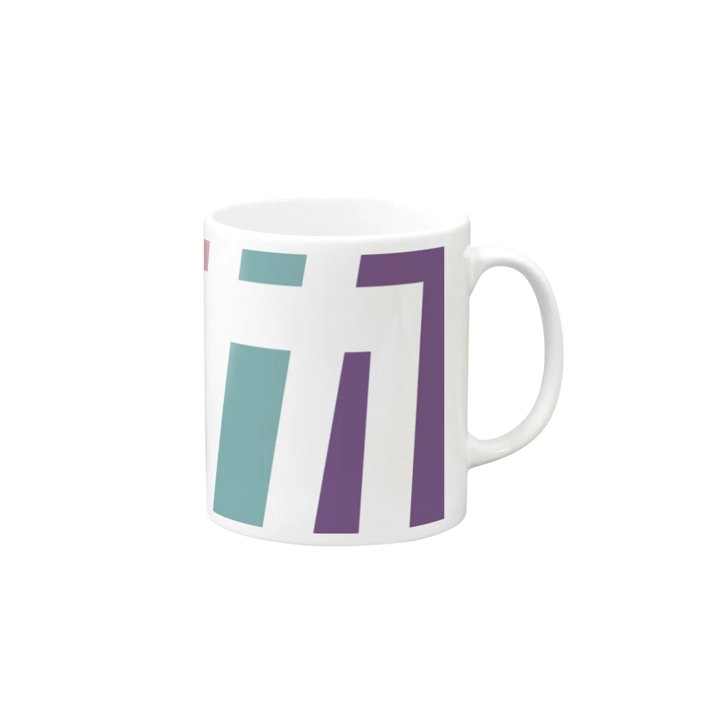 東京Tシャツ　〈名入れ・イニシャルグッズ〉のタナカさん名入れグッズ（カタカナ）難読？  Mug :right side of the handle