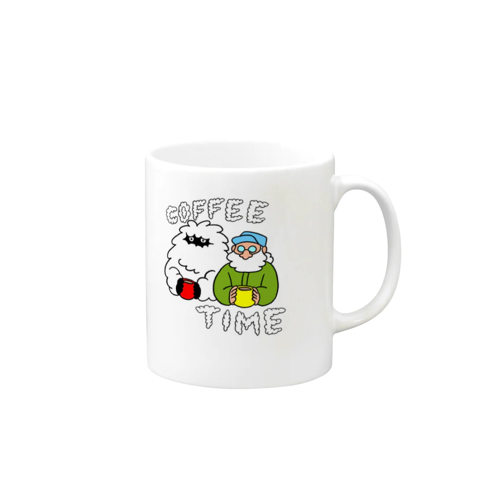 R/signのイエティとおじさん Mug :right side of the handle