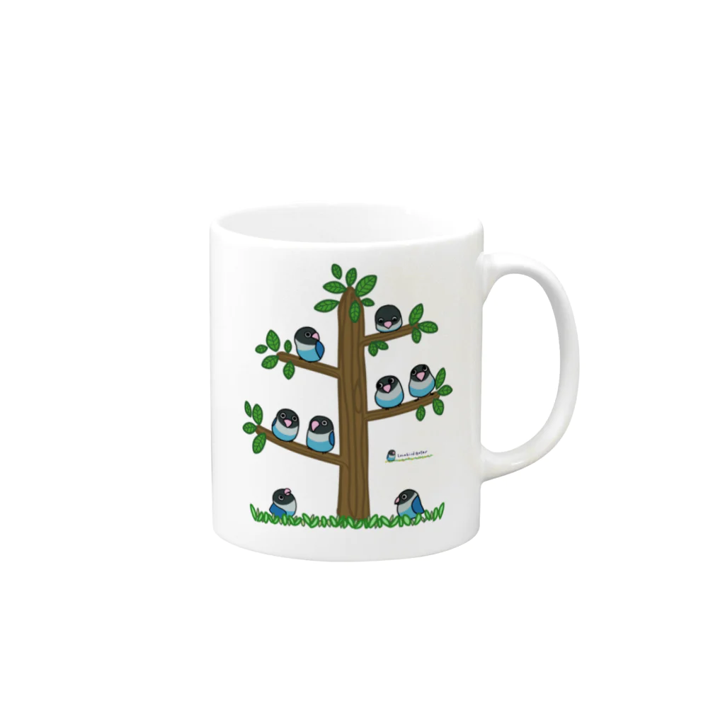 LOVEBIRD BOTANのLOVEBIRD BOTAN Tree Mug :right side of the handle