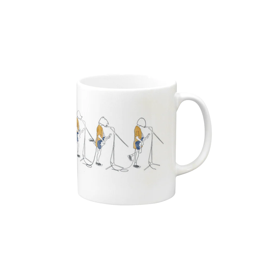 うーちーのBAND KICK×3 Mug :right side of the handle