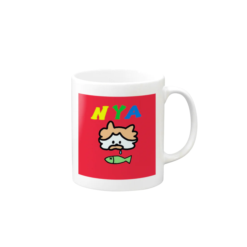 えんちゃんのにゃ Mug :right side of the handle