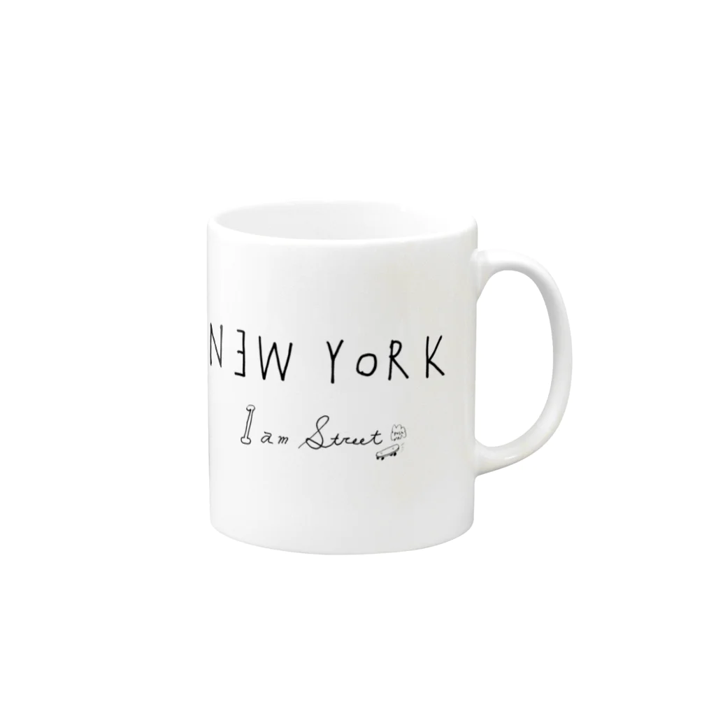 notebaseのNEW YORK Mug :right side of the handle