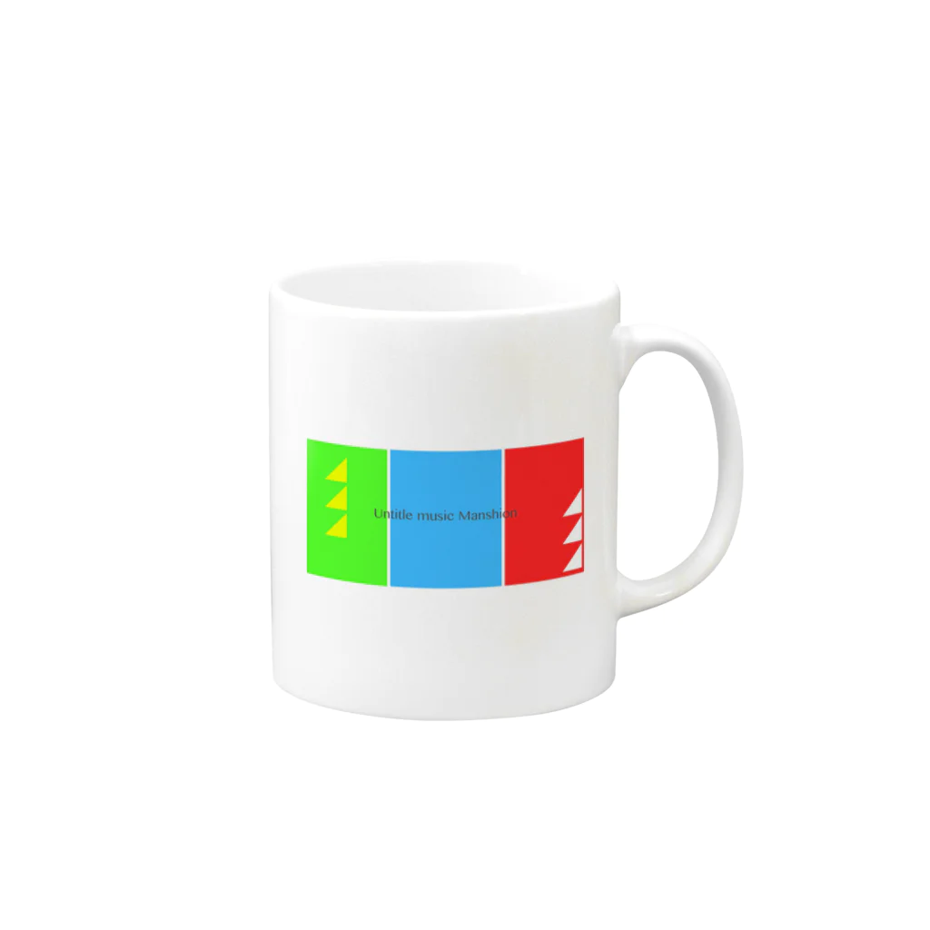 untitlemusicmanshionのUntitle music manshion Mug :right side of the handle