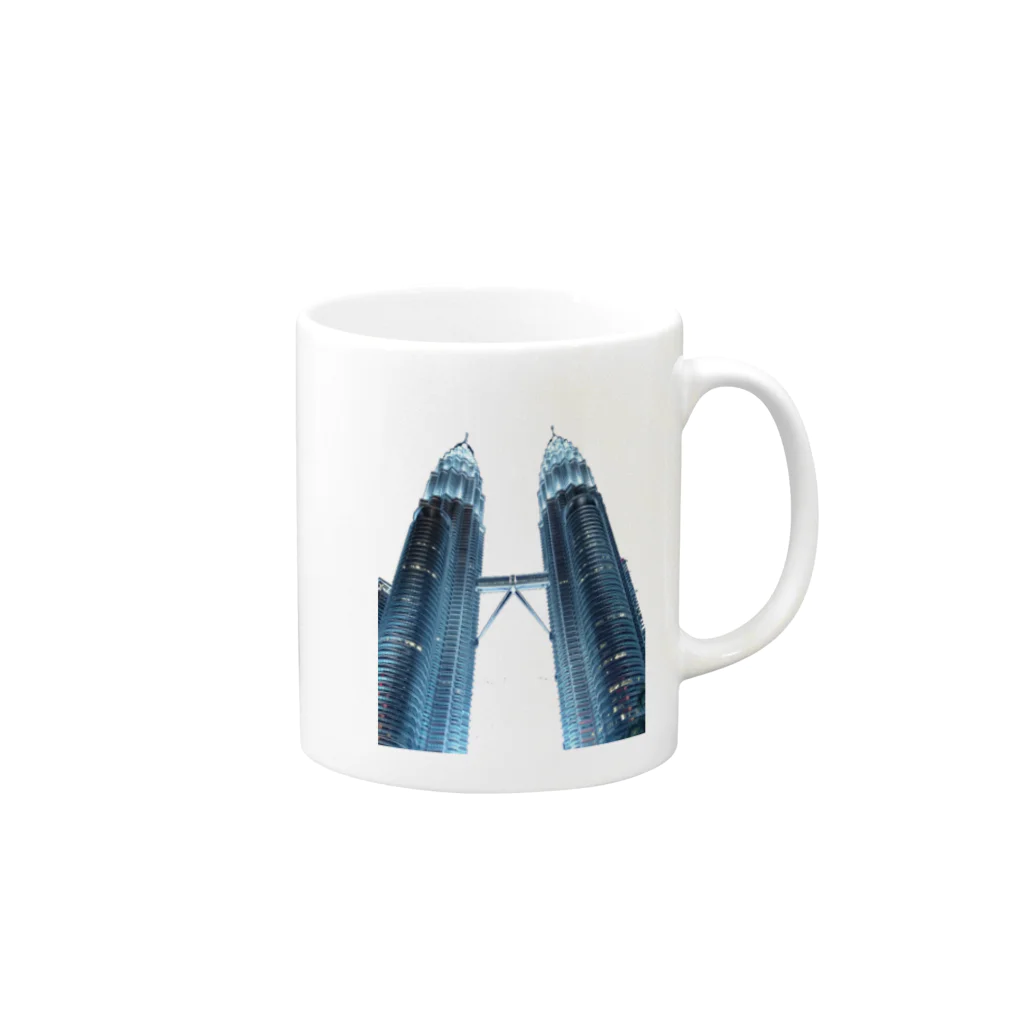 TakemortのPetronas twin towers Mug :right side of the handle