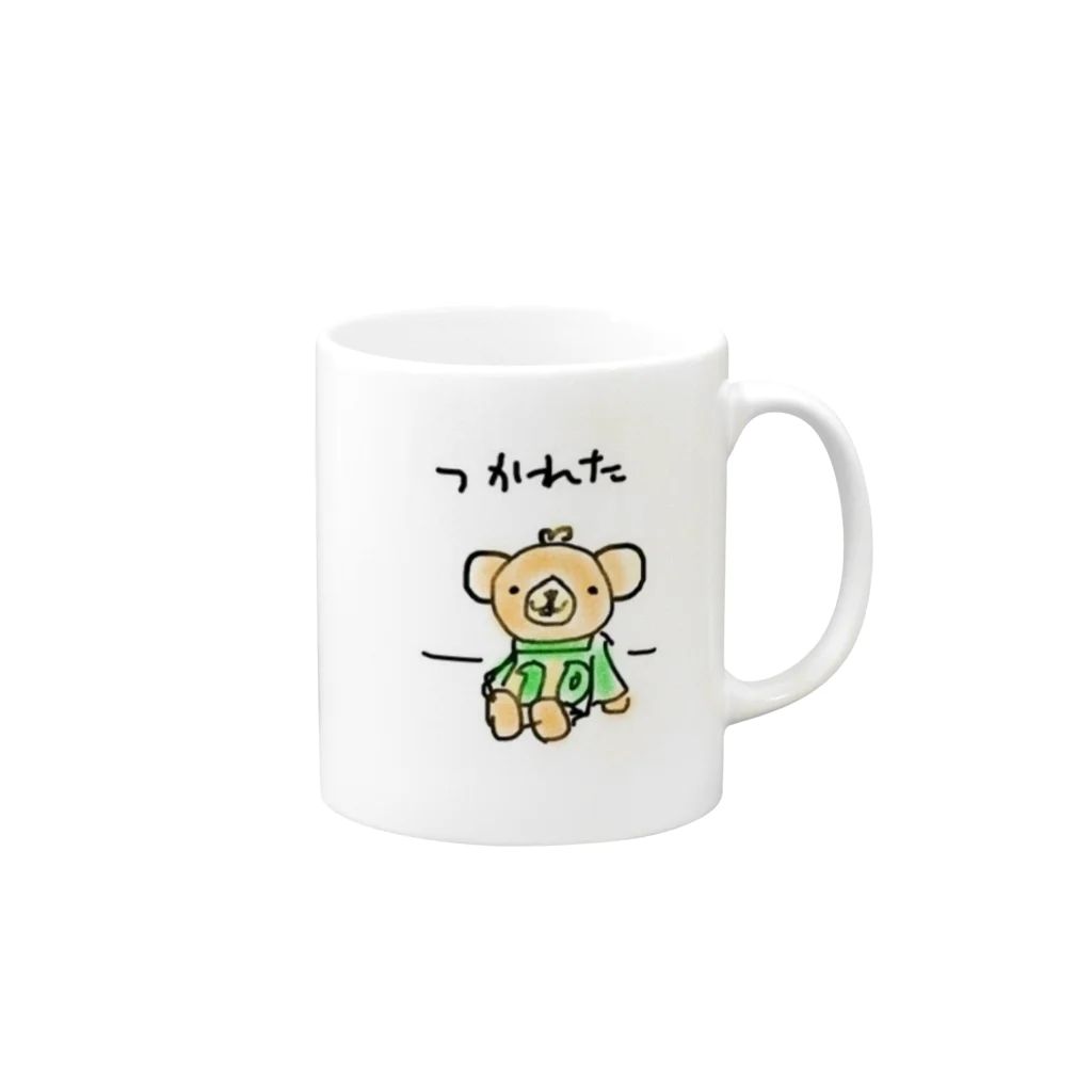 がまぐちこぐまのといといのつかれた Mug :right side of the handle