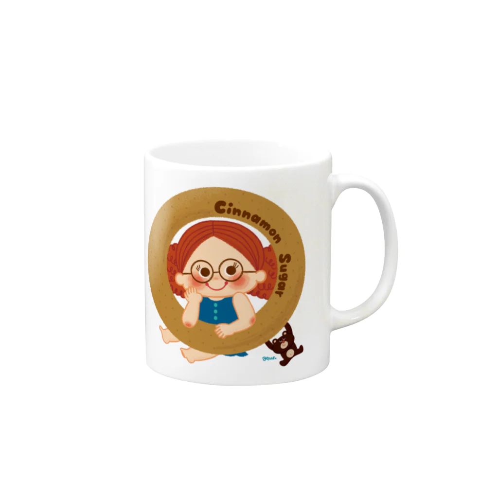 あくざわめぐみSHOPのCinnamon Sugar Mug :right side of the handle