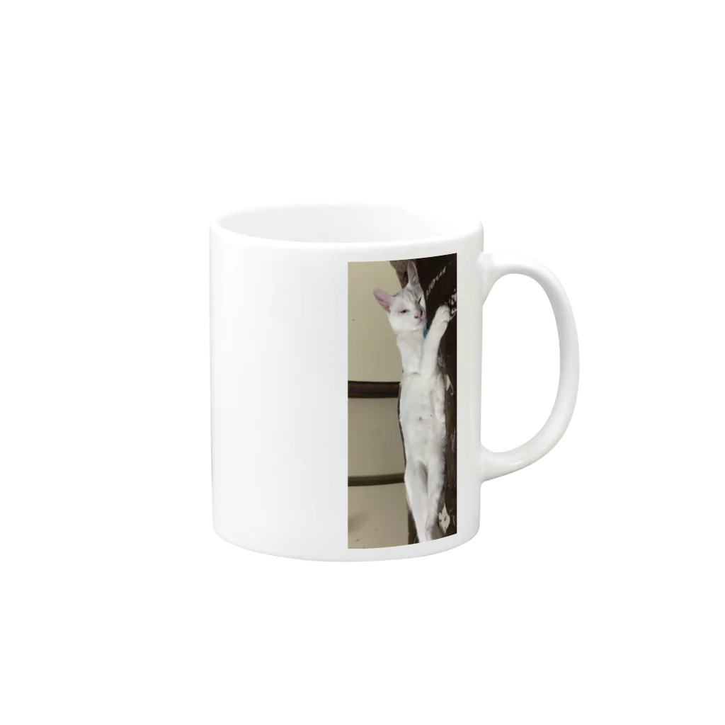 猫の雑貨屋のマロ Mug :right side of the handle