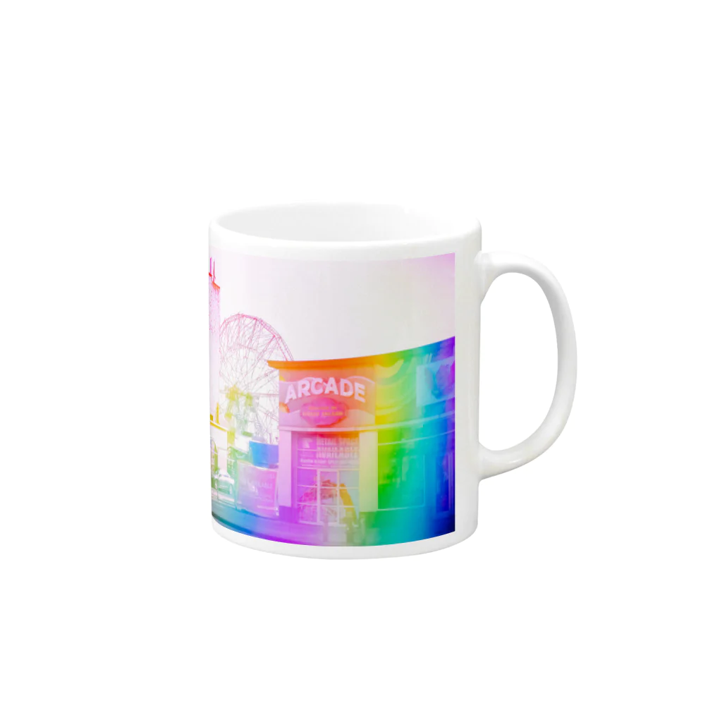 NEON LIGHT STARSのwonderland Mug :right side of the handle