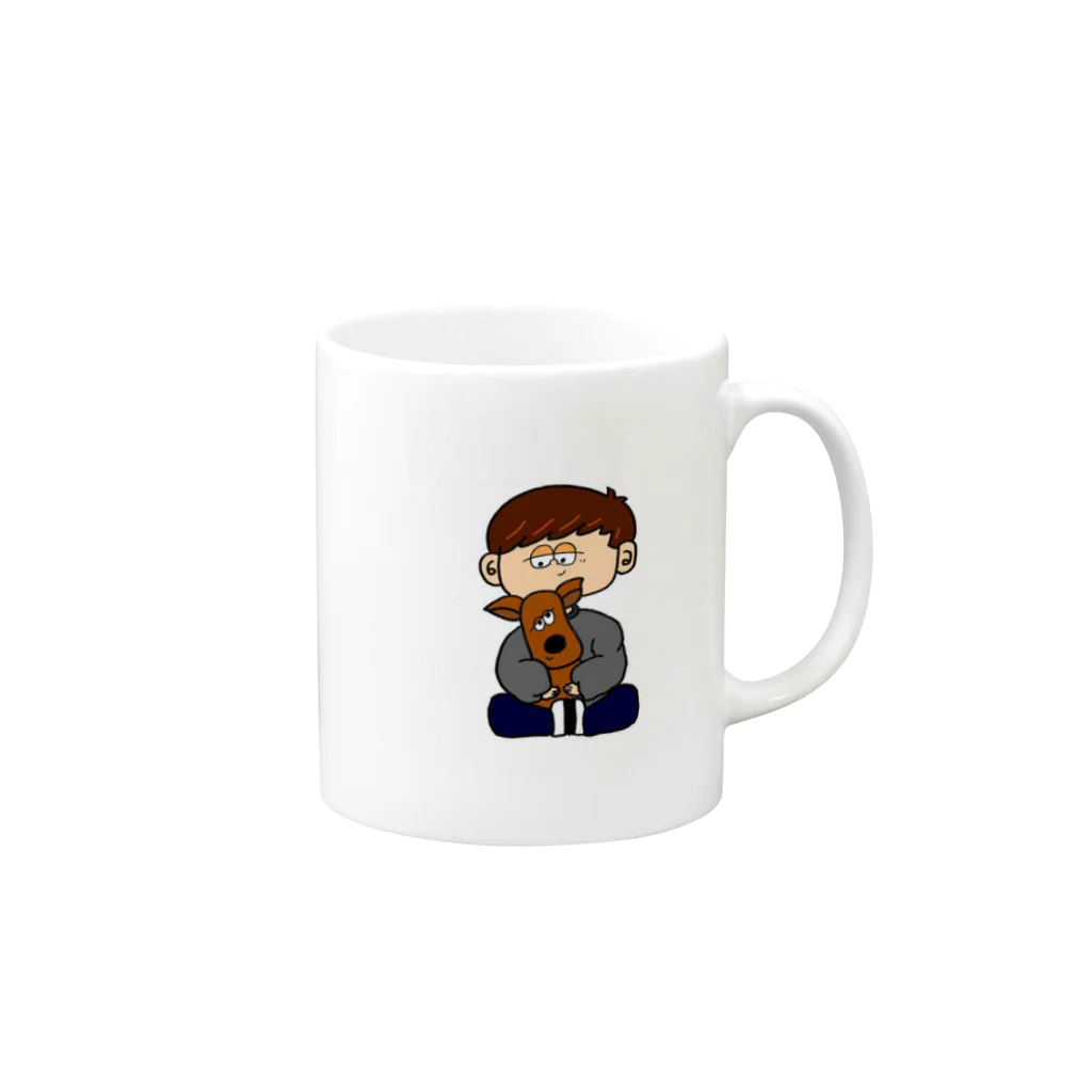 minipinpinのエクちゃん Mug :right side of the handle