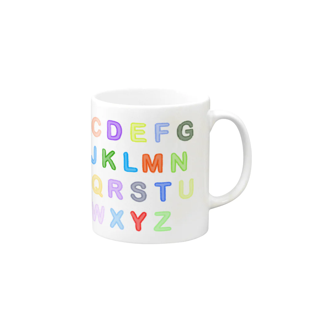 aotakunの『 ローマ字 』 フルグラフィックTシャツ Mug :right side of the handle