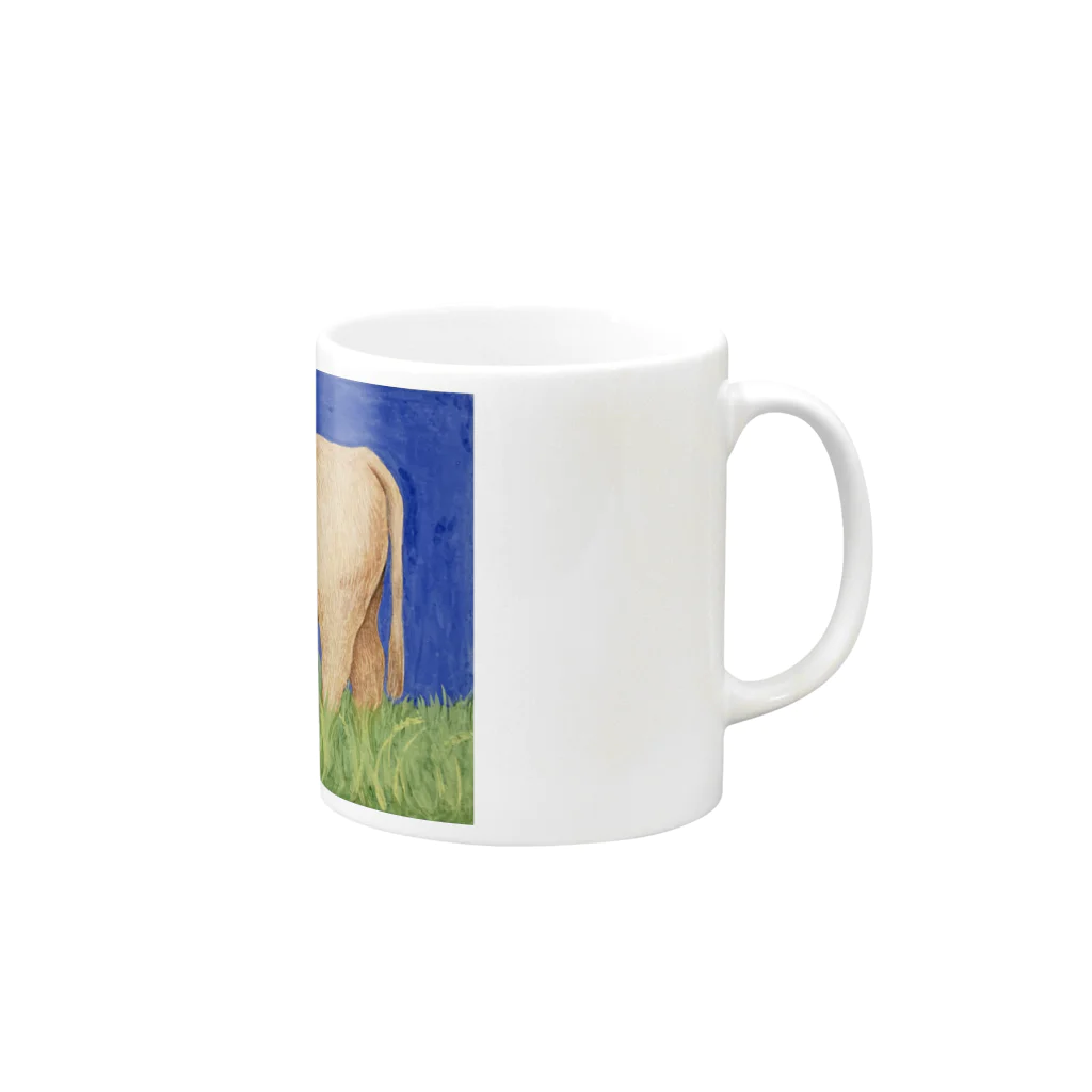 CHIEKO MINOWAのくだんちゃん Mug :right side of the handle