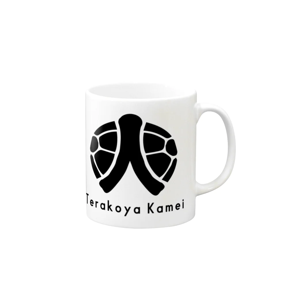 terakoya0306のBLACK Mug :right side of the handle