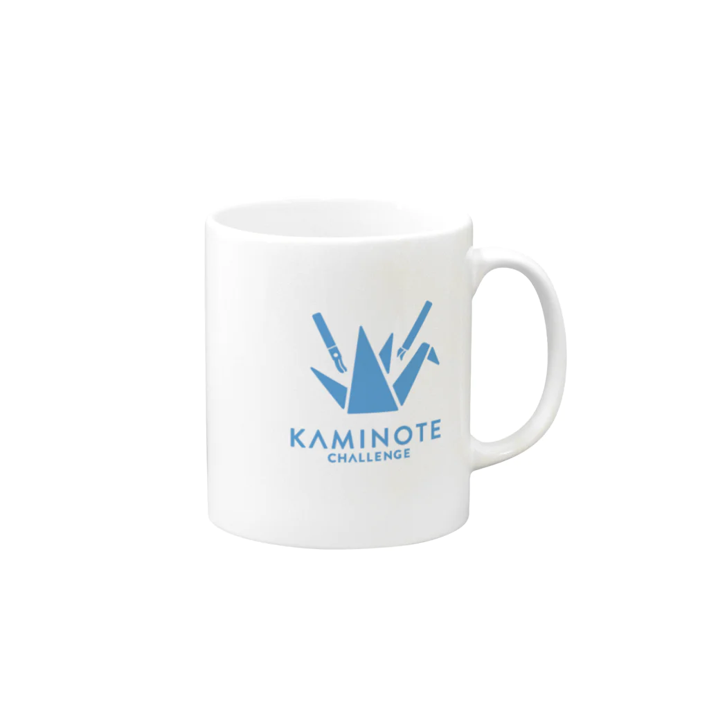 Kaminote ChallengeのKaminote Challenge青 Mug :right side of the handle