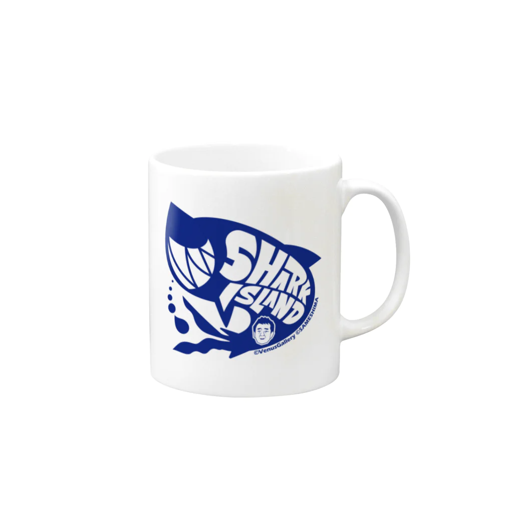 SAMESHIMAの鮫島一也オリジナルロゴグッズ Mug :right side of the handle