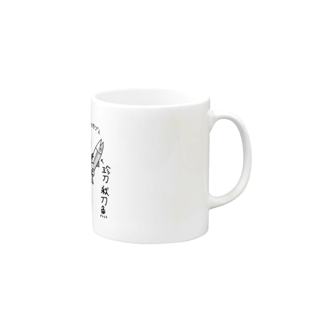 jokerの武者ねこ Mug :right side of the handle