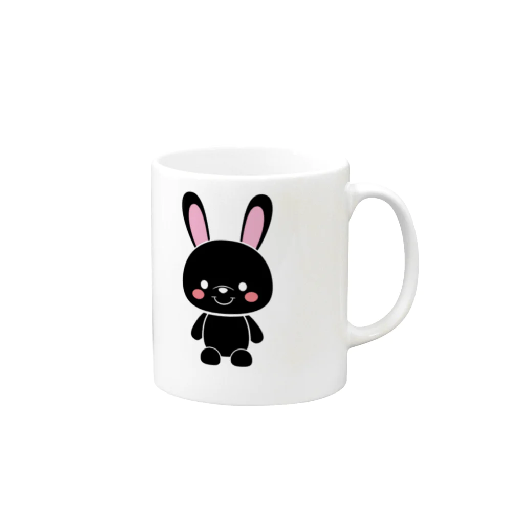 FreeStyleの黒兎 Mug :right side of the handle