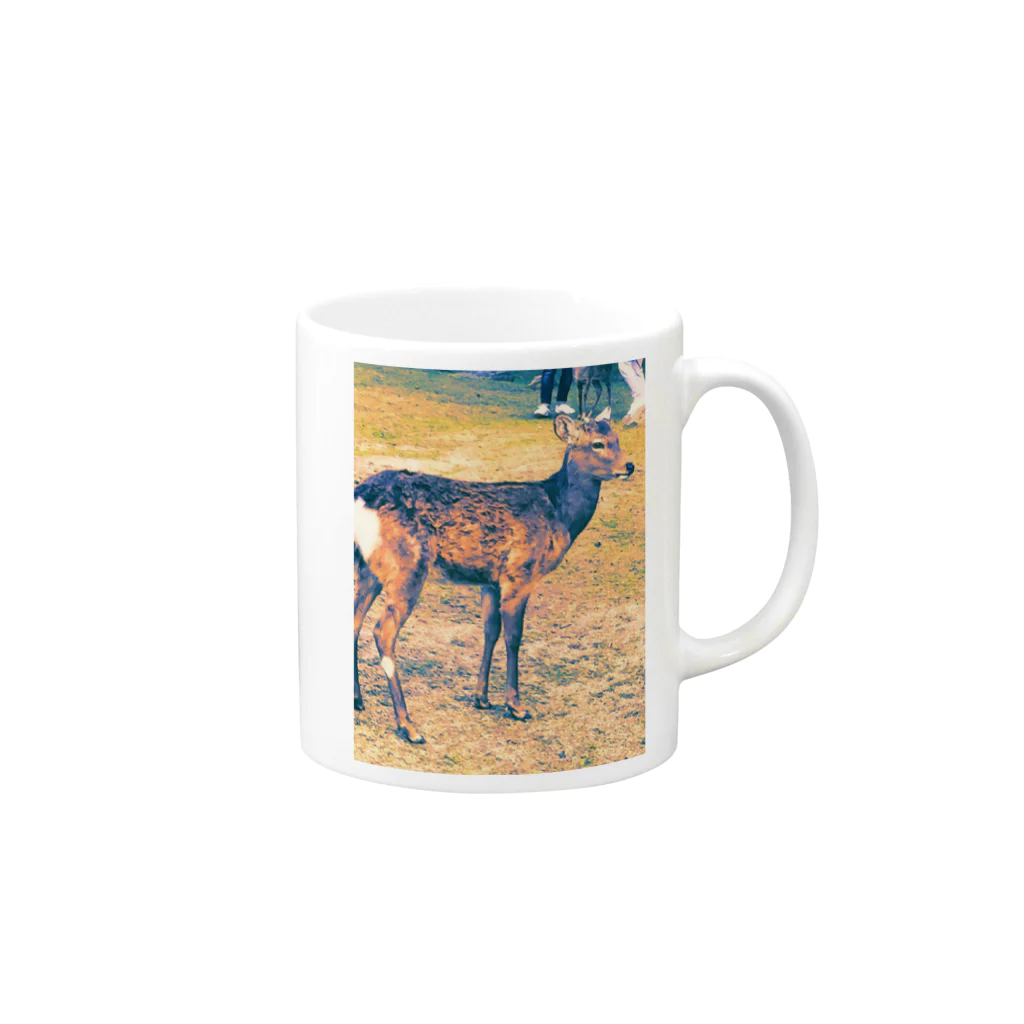 BARNOUTの鹿 Mug :right side of the handle