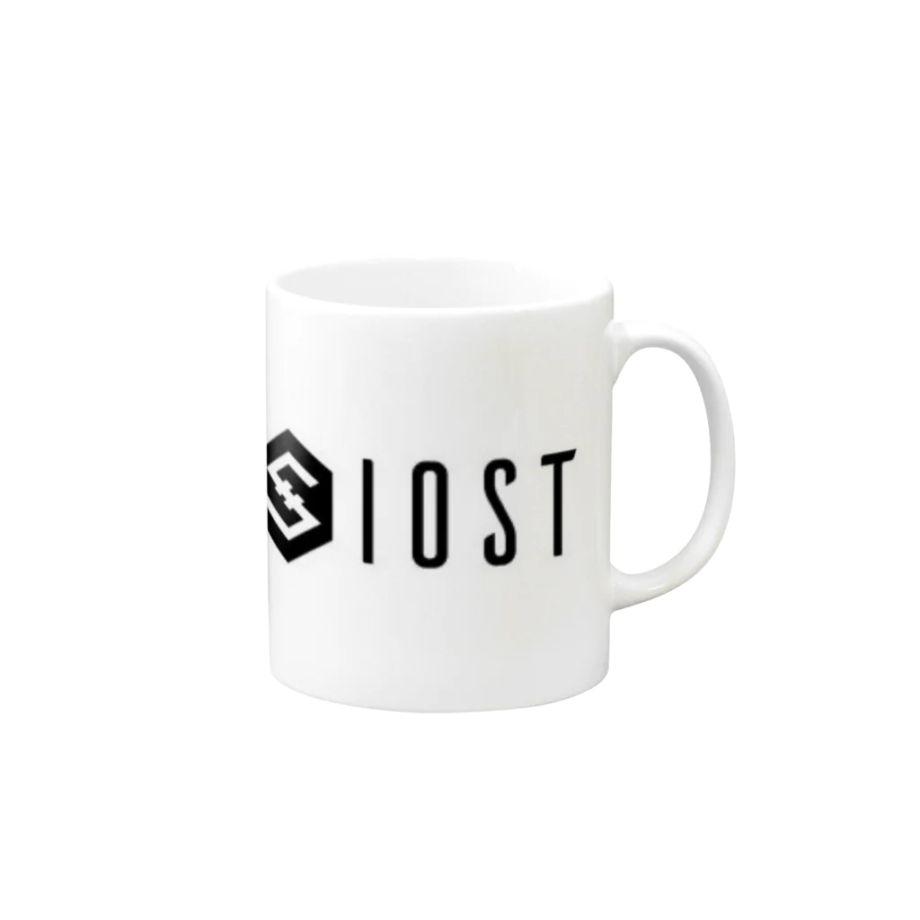 仮想通貨専門店AC cryptoのIOST Tシャツ　仮想通貨　 Mug :right side of the handle