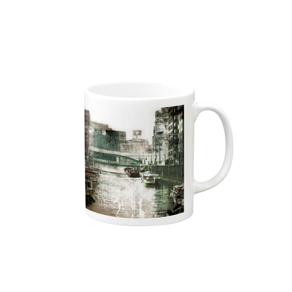 ART PHOTO ONLINE SHOPの柳橋 Mug :right side of the handle