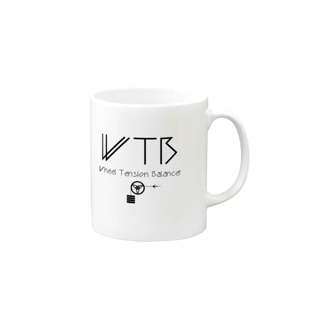 新商品PTオリジナルショップのWTBのロゴ風 Mug :right side of the handle