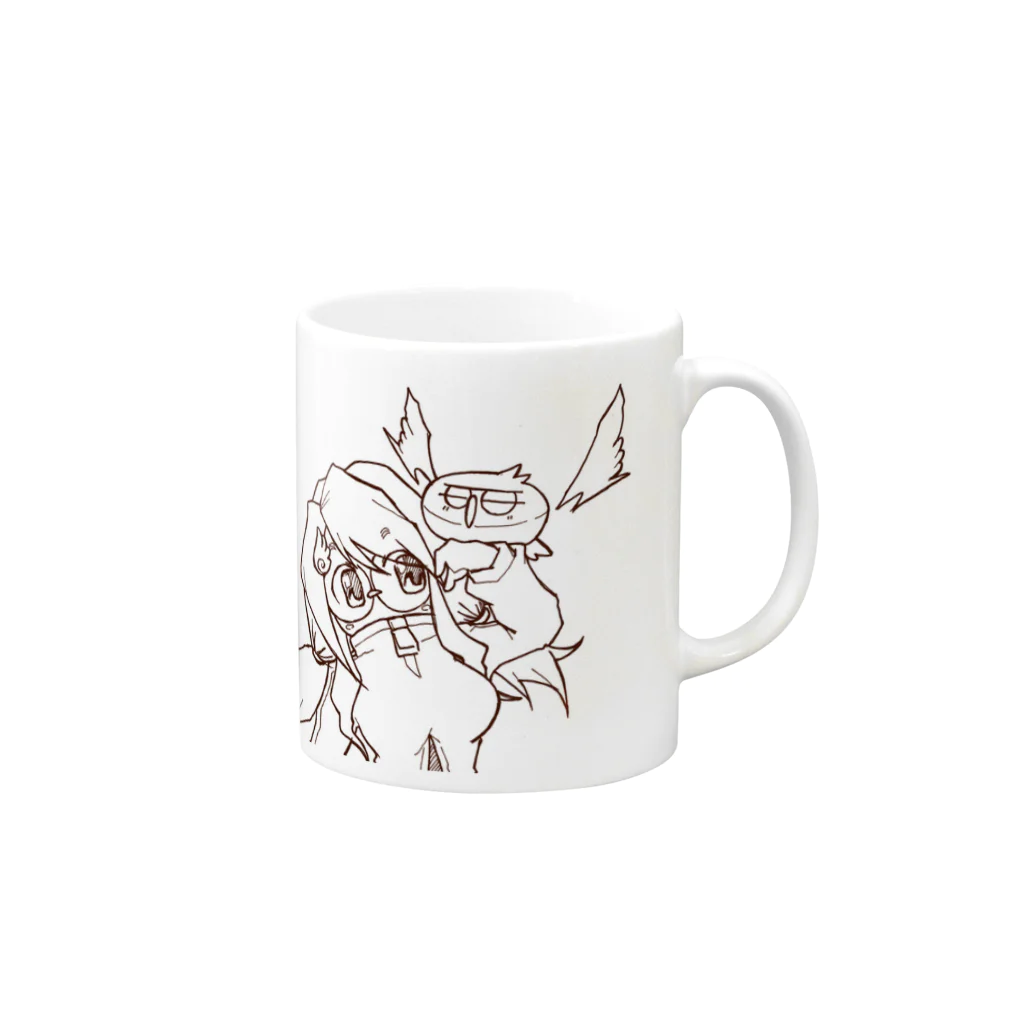 関東まなかの関東まなか第三期アイテム Mug :right side of the handle