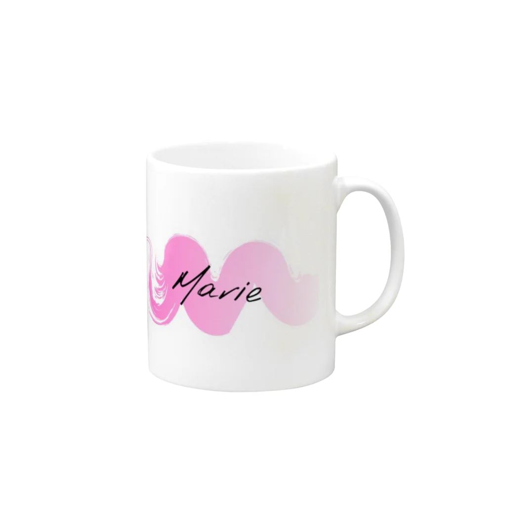 いちごの国の王子様🐱ちーくんのMarie(マグ) Mug :right side of the handle