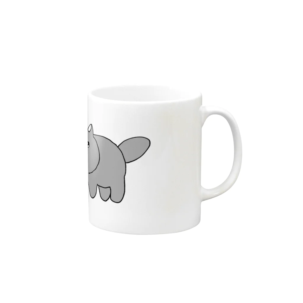 ななぴっぴショップのゆうれい犬 Mug :right side of the handle