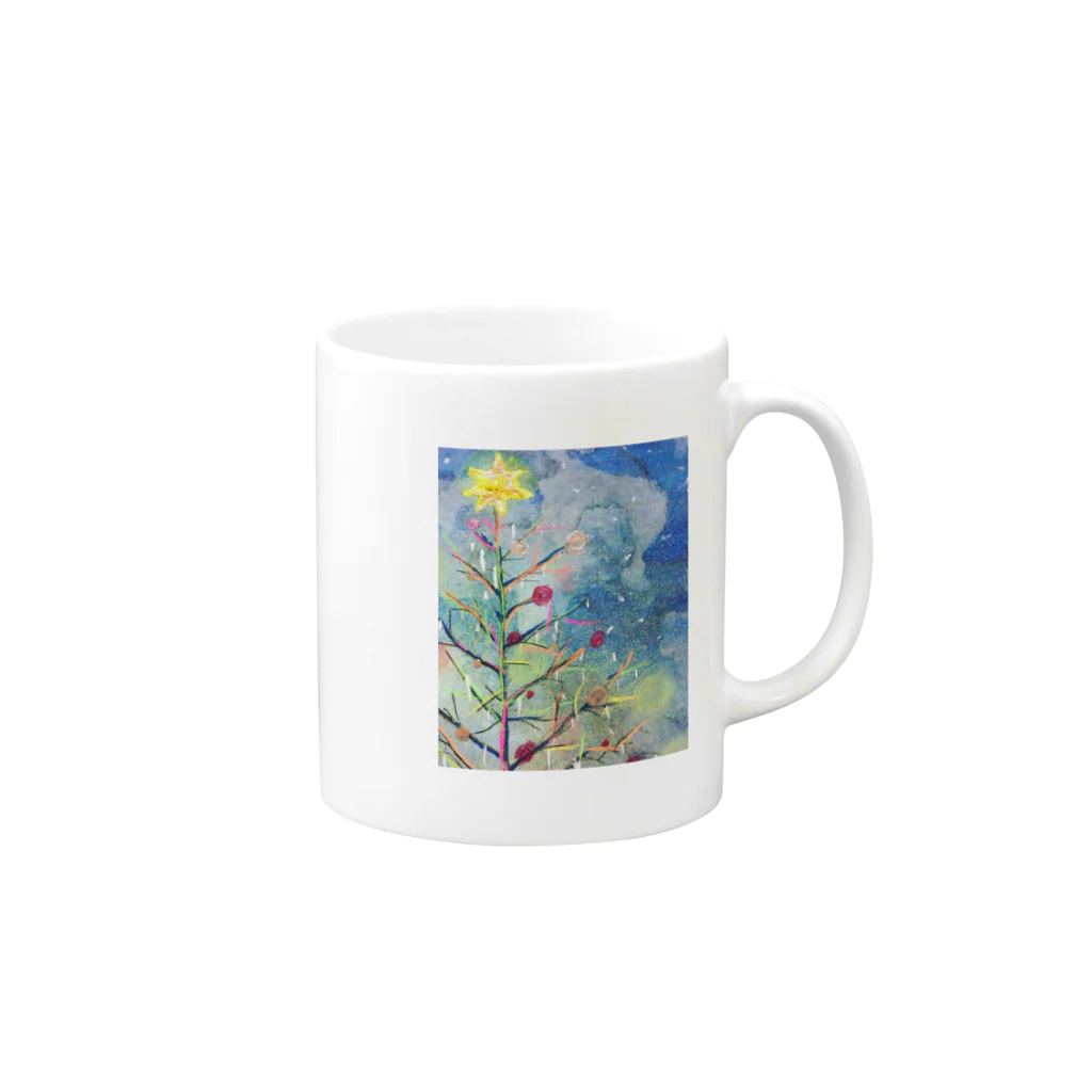 hanahana_productionのクリスマス Mug :right side of the handle