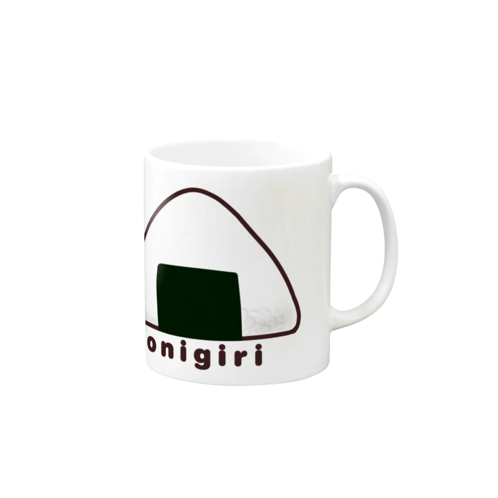 ほよまる堂のonigiri1 Mug :right side of the handle