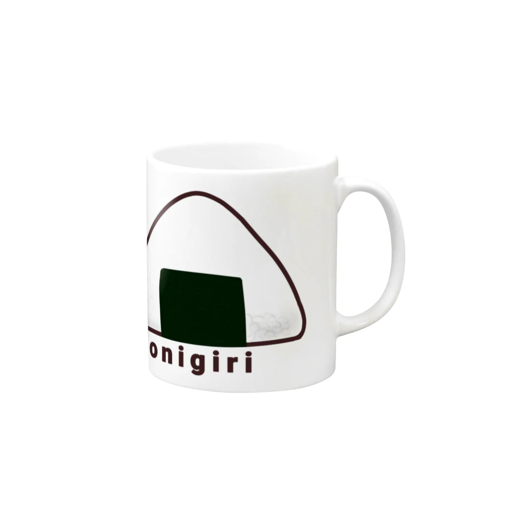 ほよまる堂のonigiri2 Mug :right side of the handle