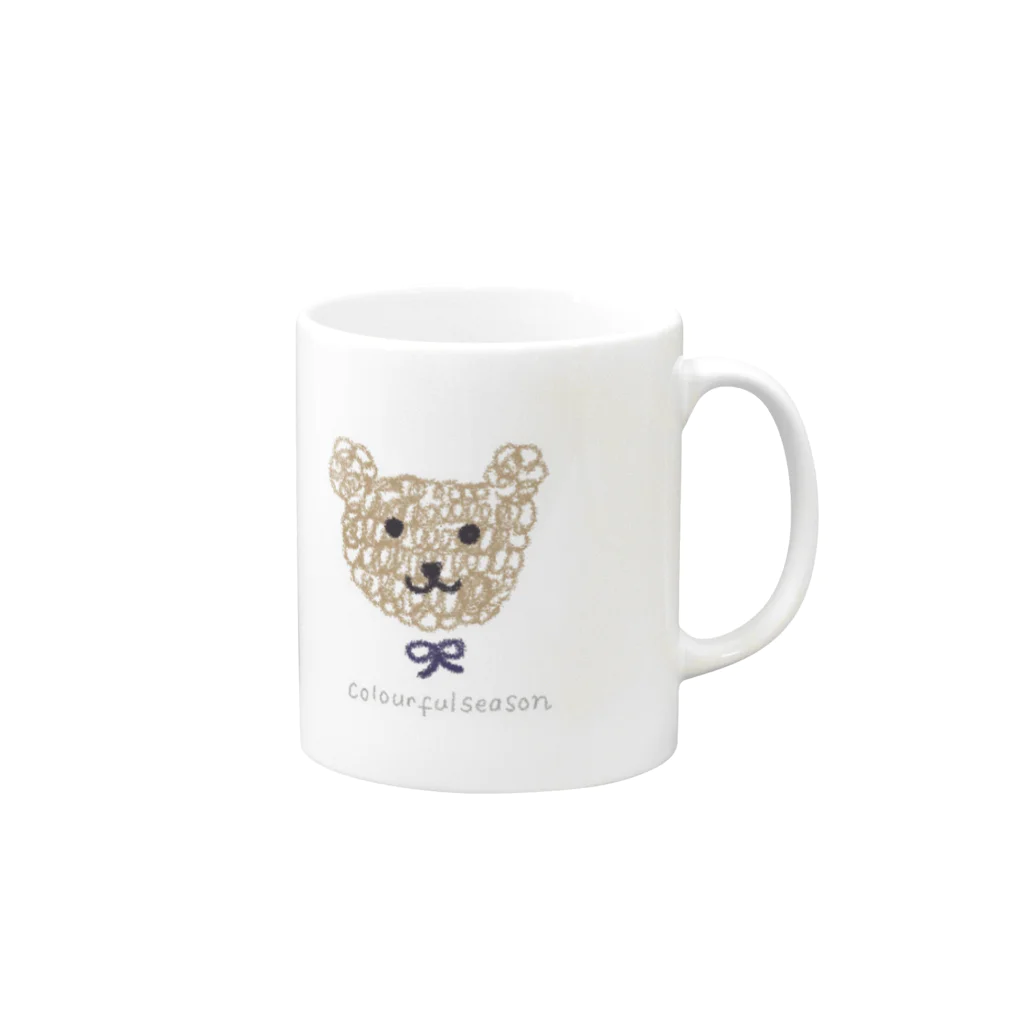 からふるのお店のふんわりくまちゃん Mug :right side of the handle