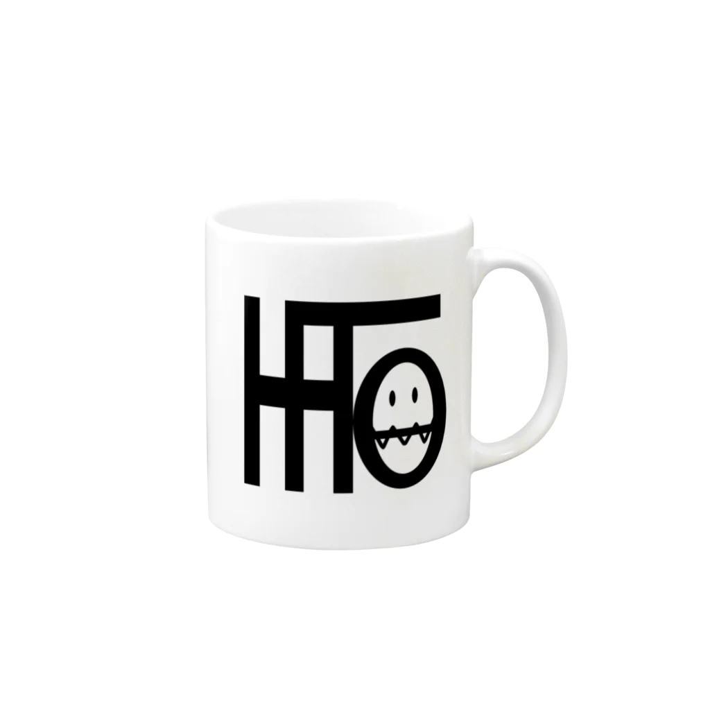 H-To(ハルト)の気まぐれショップのH-To(ハルト)ロゴ マグカップの取っ手の右面