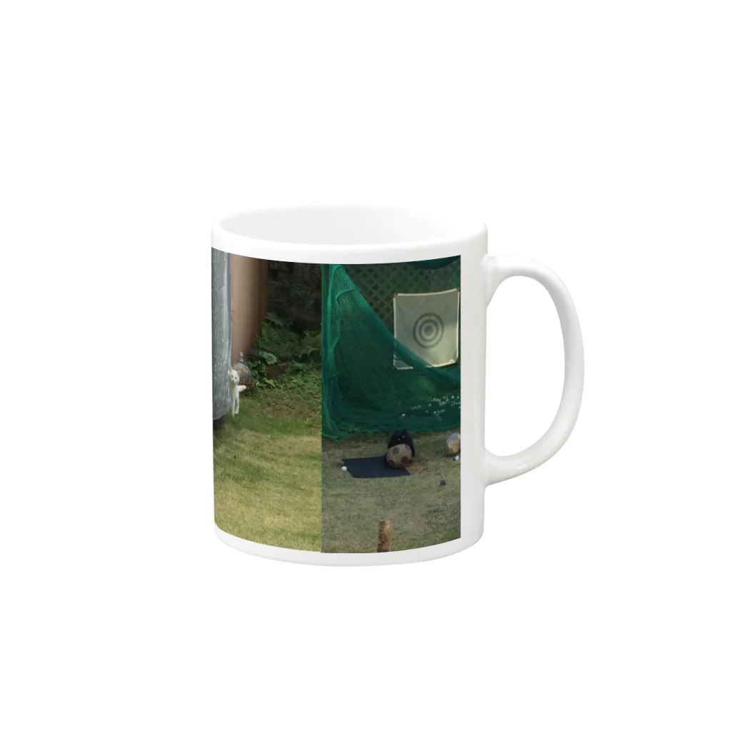 イクコニコフのにゃんお Mug :right side of the handle