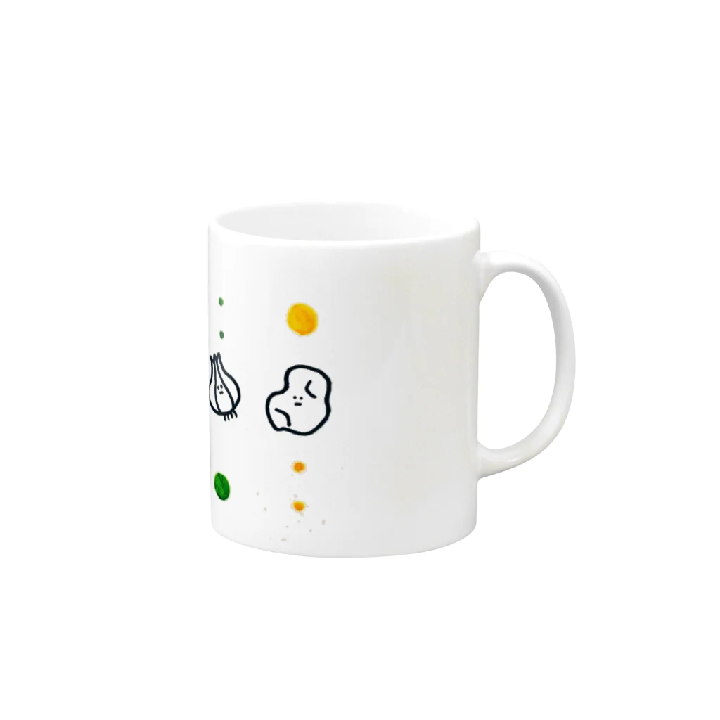 きりんのにくじゃが Mug :right side of the handle