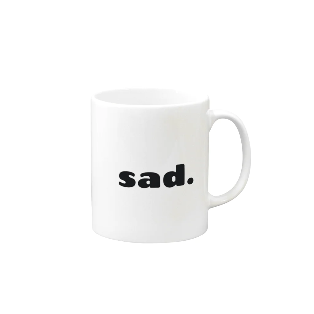 なかむらけんたろう事務所のsad. Mug :right side of the handle