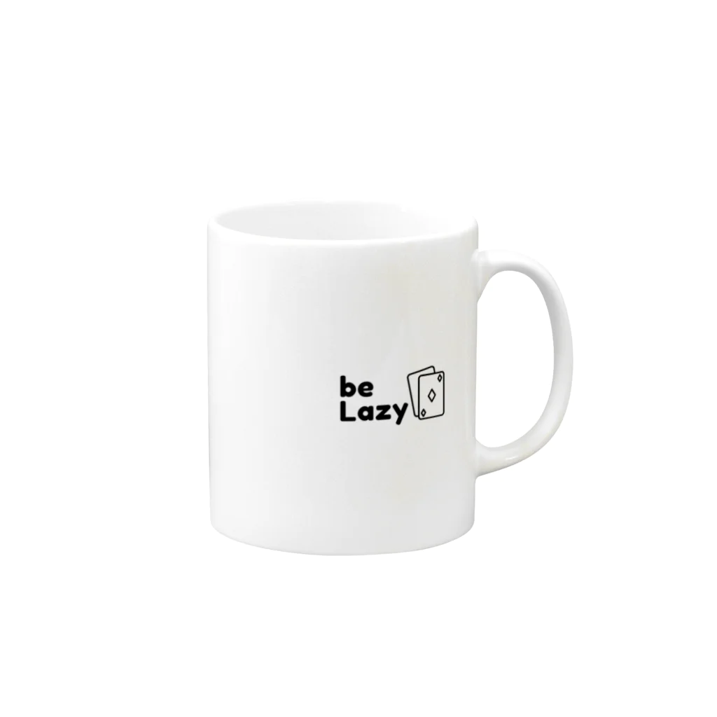 be Lazy のbe Lazy マグカップの取っ手の右面