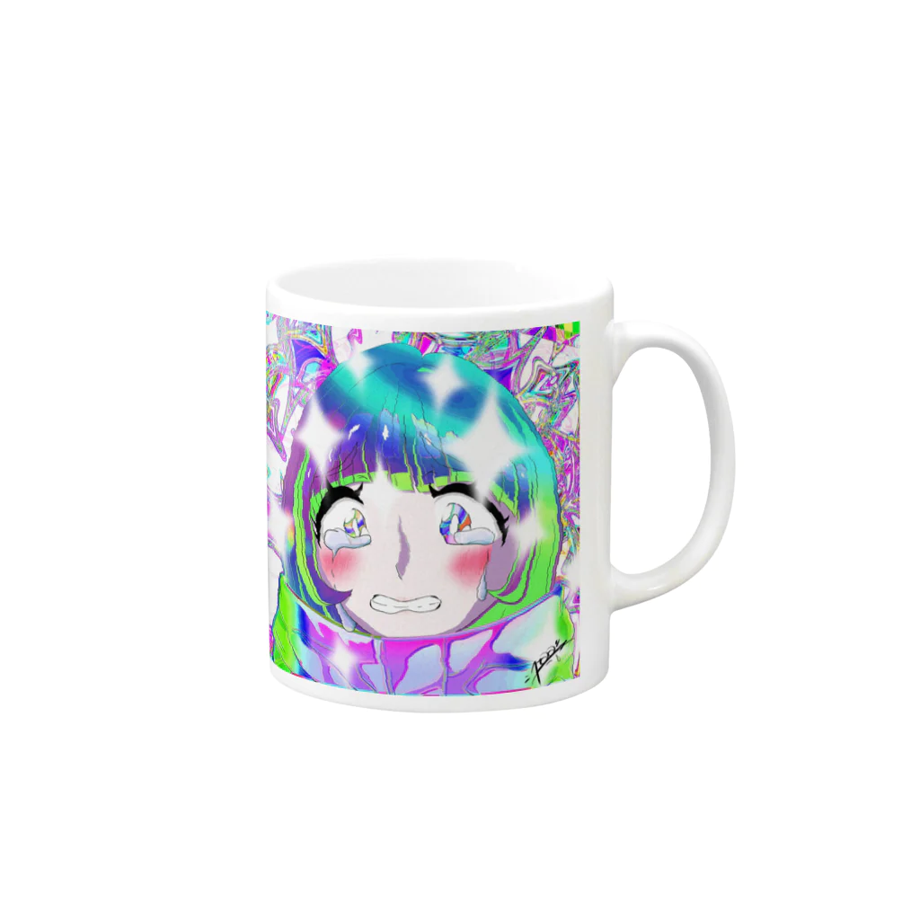 pooのきれい Mug :right side of the handle