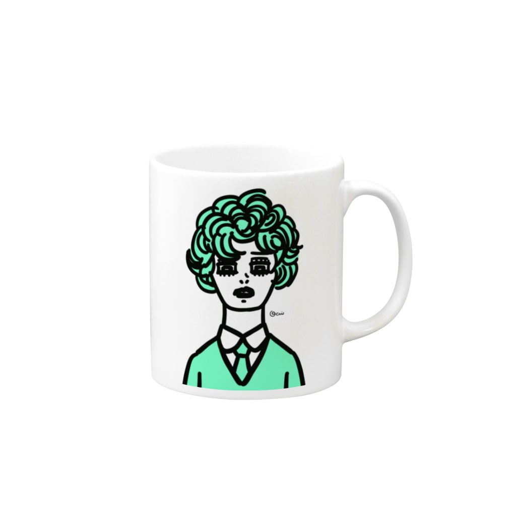 occiのEnnui Store Staff "Eva" Mug :right side of the handle