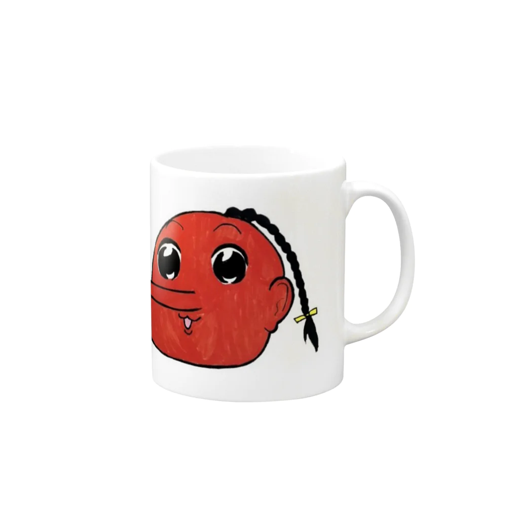 ペッ天狗👺の天狗ちゃん Mug :right side of the handle