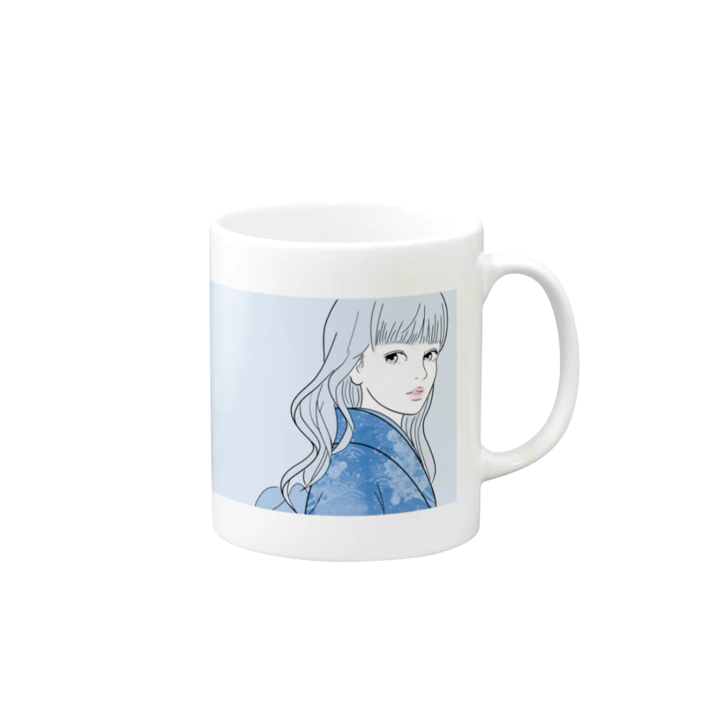 小梅の小梅ガール Mug :right side of the handle