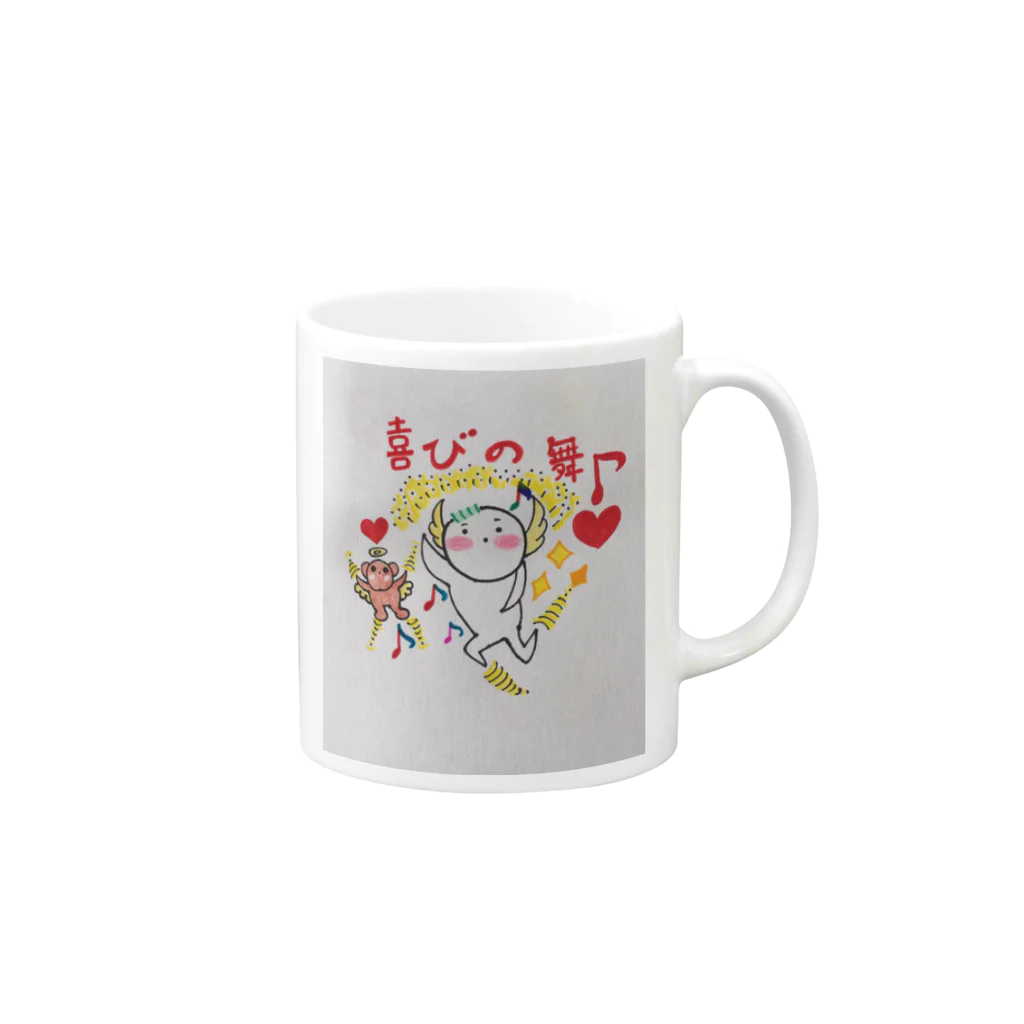 アンジュアートショップの赤たん天使 Mug :right side of the handle