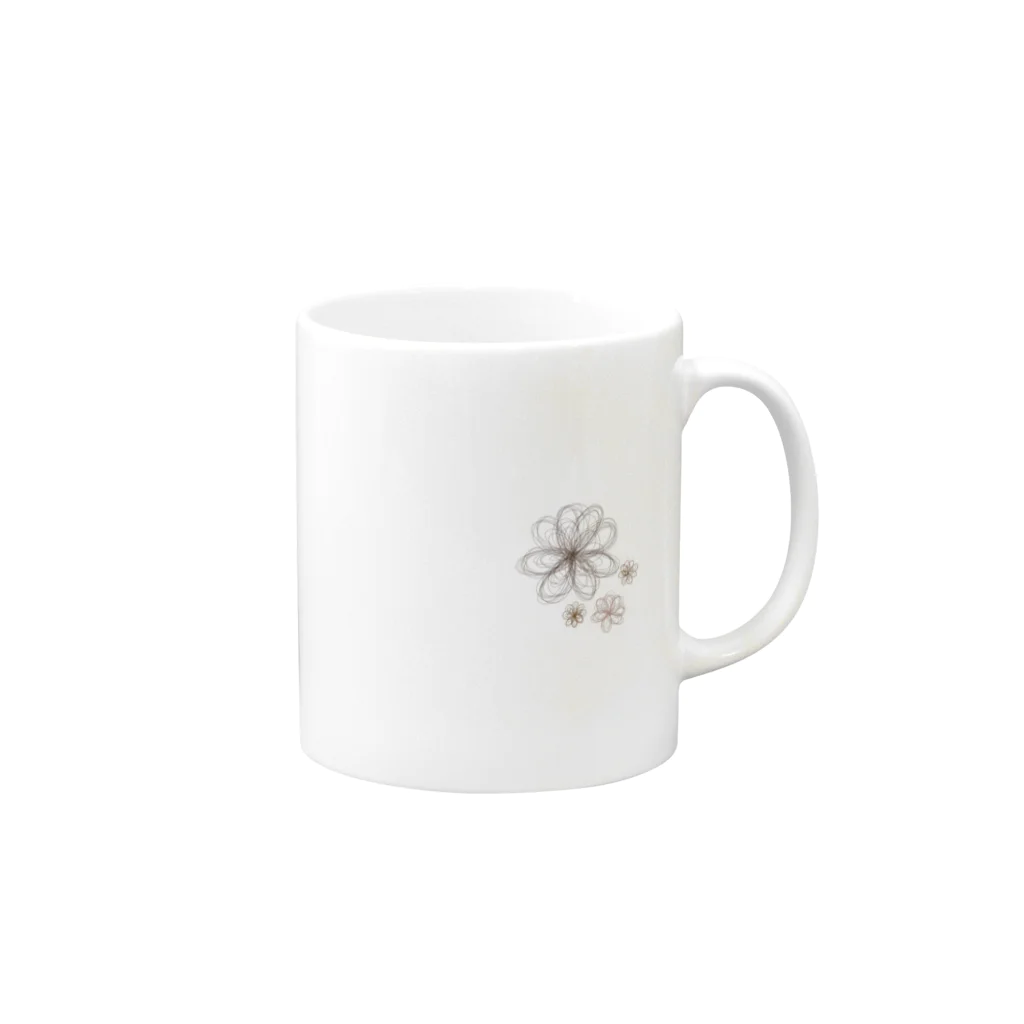 ティノベリンダ✼のFlower Mug :right side of the handle