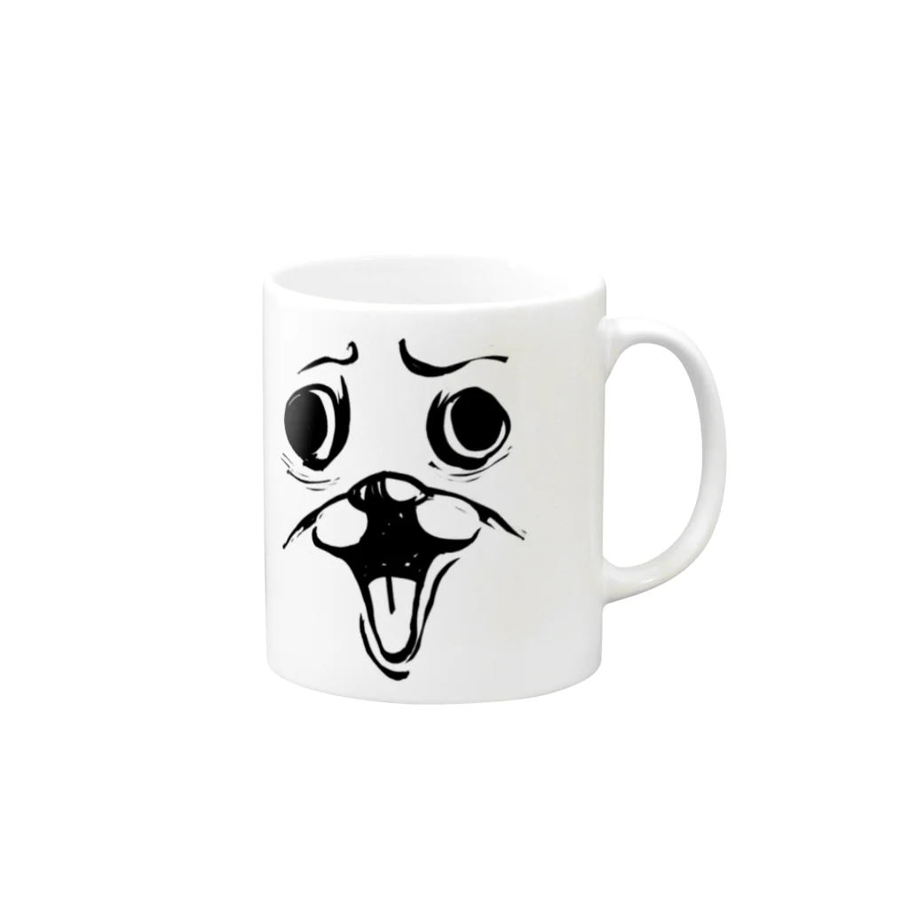 NamaのBOKE-DOG Mug :right side of the handle