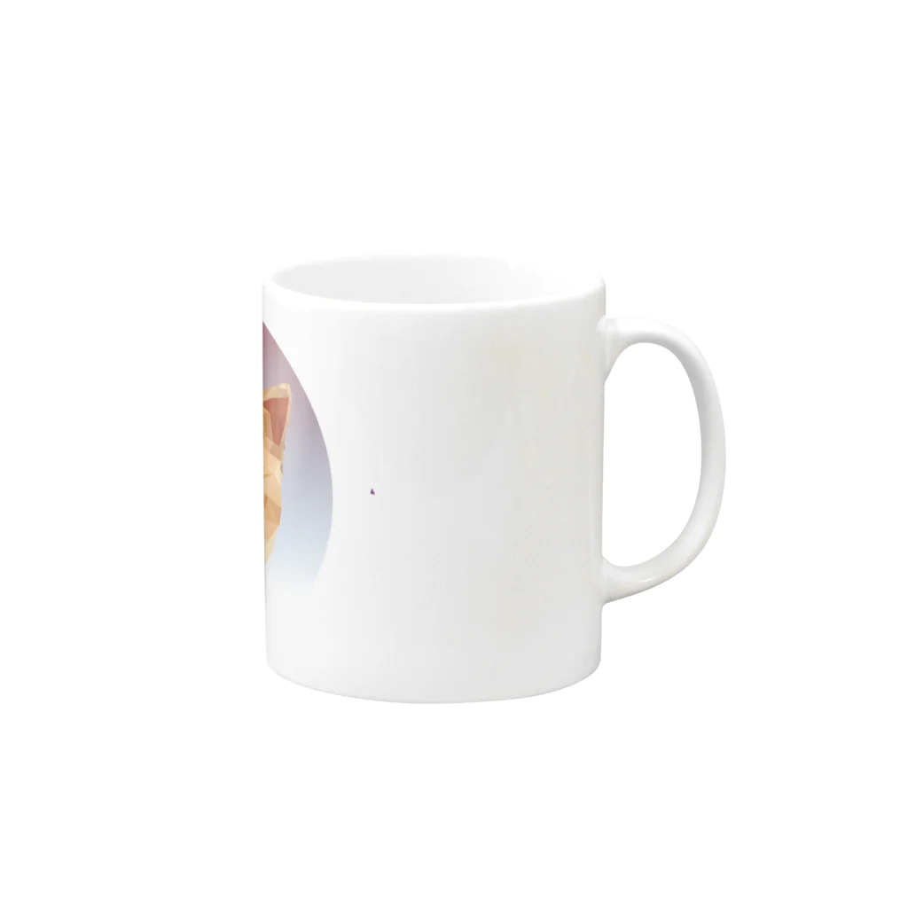 のっぽ工房のexotic cat Mug :right side of the handle